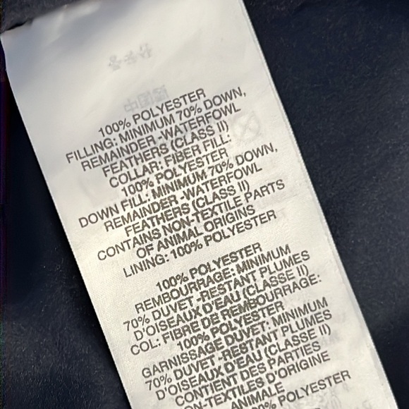 J. CREW SMALL BLUE AND CREAM PLAID DOWN PUFFER VEST - Picture 7 of 7